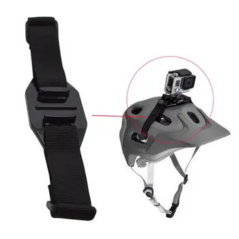 1 Buah / 2 Buah Kamera Aksi Berventilasi Olahraga Sepeda Dapat Disesuaikan Aksesori Adaptor Dudukan Sabuk Kepala Tali Helm Sepeda untuk GoPro