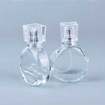 1 buah 25ml Botol Parfum Bulat Botol Semprot Kaca Mini Kosong Wadah Kosmetik Kecantikan Portabel Penyemprot Semprot Perjalanan Isi Ulang Portabel