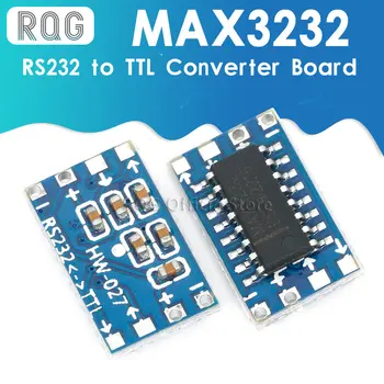 1 buah / Banyak Mini RS232 MAX3232 Tingkat untuk TTL Tingkat Converter Papan Serial Converter Papan Dropshipping
