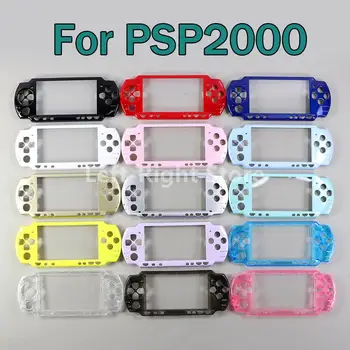 1 BUAH Cangkang Perumahan Pelat Muka Penutup Depan dengan logo Konsol Game Proctector Pengganti PSP 2000 untuk PSP2000