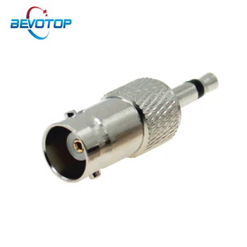 1 Buah Jack Betina BNC ke Konektor Bevotop Adaptor Koaksial RF Steker Pria 3.5 mm Mono 1/8