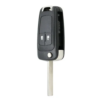 1 buah Kotak Kunci Cangkang Kunci Mobil Suku Cadang Pengganti Perumahan Kunci Lipat 2 Tombol untuk Opel Astra J Corsa E untuk Opel Adam 2013-2016