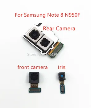 1 pcs Kembali Besar Utama Kamera Belakang Kamera Depan Iris ID Modul Flex Kabel untuk Samsung Galaxy Note 8 Note8 N950F N950N Mengganti Bagian.