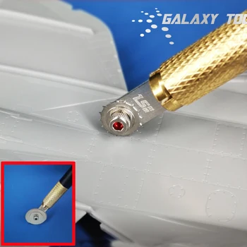 1 set Galaxy Pemodel Militer Model 0.55-1.5 Mm Rivet Membuat Alat Nail Roller dengan Idler Roda Clamping Handle untuk DIY Kerajinan Par