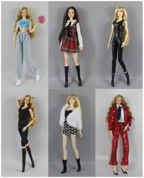1 Set Pakaian Boneka Pakaian Gaun Skala 1:6 untuk Boneka 11,5 inci 30cm Banyak Gaya untuk Pilihan Hadiah untuk anak perempuan #10