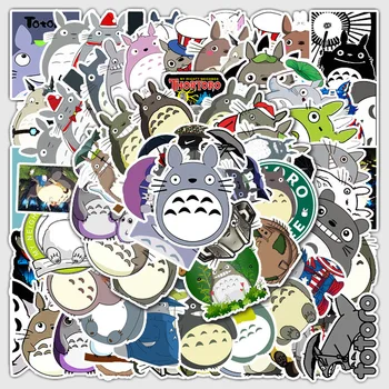 10/40/50 Buah Stiker Totoro Kawaii Anime Campuran Kartun Skateboard Kulkas Gitar Laptop Sepeda Motor Bagasi Travel Stiker Gaya Mobil