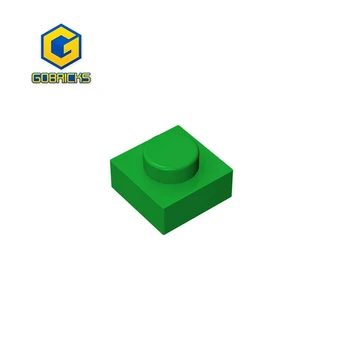 10 Buah Gobricks GDS-501 Piring 1 x 1 Kompatibel dengan lego 3024 30008 Hadiah blok Bangunan DIY anak-anak