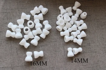 100 buah / banyak----9.5 mm / 12mm/14mm / 16mm diam massal mainan putih skeleton joint self-assembly--pilihan ukuran