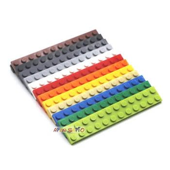 100pcs 2X12 Titik DIY Blok Bangunan Tipis Angka Batu Bata Pendidikan Kreatif Ukuran Kompatibel dengan 2455 Mainan untuk Anak-anak