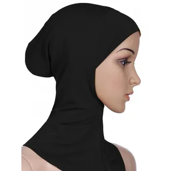 1PC Underscarf Hot sale Penutup Penuh Muslim Lembut Topi Topi Jilbab Wanita Bagian Dalam Topi Kepala Leher Jilbab Islami Topi Bonnet