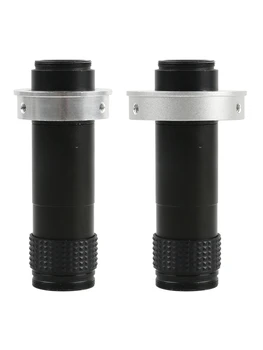 1X-130X Pembesaran Lensa C-mount Zoom Dapat Disesuaikan 25mm untuk Kamera Mikroskop Video USB VGA HDMI