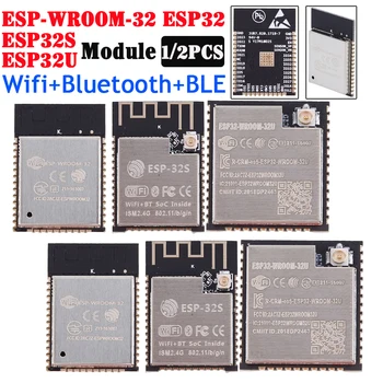 2/1 BUAH ESP32-WROOM-32 ESP32 WROOM ESP-32 Modul Nirkabel Papan MCU CPU Inti Ganda Modul WiFi-BT-BLE ESP32-WROOM-32U ESP-32S ESP32