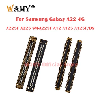 2-5 Buah Layar LCD Konektor Steker FPC untuk Samsung A22 4G A225F A225 SM-A225F A12 A125 A125F / DS pada Papan Utama / Fleksibel 78 Pin
