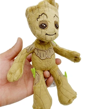 22 cm Disney Marvel Groot Mewah Penjaga Galaksi Manusia Pohon Tokoh Anime Kawaii Boneka Boneka Liontin Hadiah Anak-anak