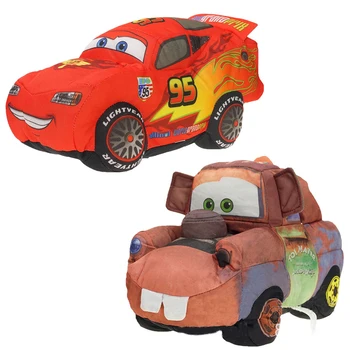 25cm Disney Anime Cars Kids McQueen Mater Mainan Mewah Lucu Hadiah Terbaik Untuk Anak-anak