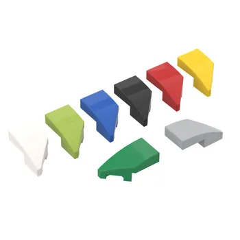 29120 Wedge 2x1x2 / 3 Stud Notch Kiri Koleksi Batu Bata Mainan GBC Modular Massal untuk Blok Bangunan MOC Teknis