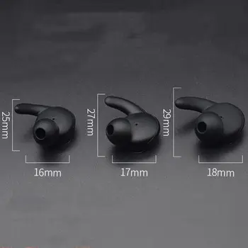 3 3 Pasang Penutup Earbud Ujung Dalam Telinga Penutup Lubang Suara Kulit Silikon Lembut Pengganti Kuncup Pengait Telinga untuk Huawei Honor AM61 Bluetooth Olahraga