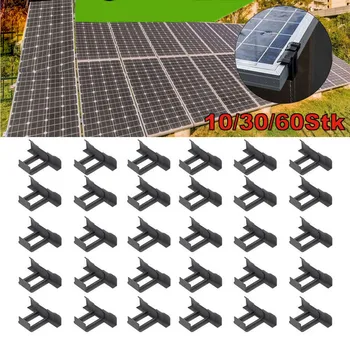 30 Buah Klip Penghilang Lumpur Panel Surya Klip Pengalihan Air Pembuangan Air Fotovoltaik 30/35/40mm Klip Pembersih Air Tergenang Penghilang Fotovoltaik