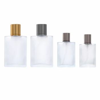 30ml 50ml Botol Semprot Kaca Bening Botol Parfum Kaca Persegi Buram Botol Kemasan Kosmetik