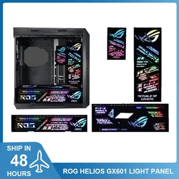 4 buah Papan Lampu ARGB untuk Sasis Asus Helios GX601, Panel Lampu Hias Kabinet Gamer ROG 5V Pelat Casing Reparasi MOD SINKRONISASI AURA