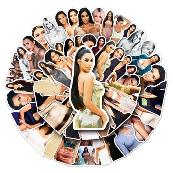 44/50Pcs Seksi Bintang Kardashian Stiker Dewasa Tahan Air Stiker Laptop Sepeda Motor Bagasi Snowboard Kulkas Ponsel Stiker Mobil