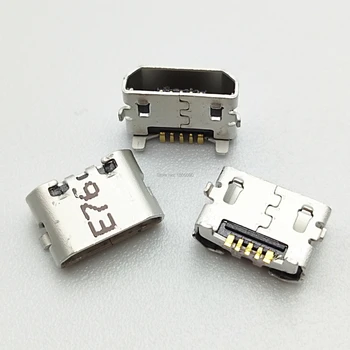 50 buah Soket Konektor Dok Port Pengisi Daya USB Mikro untuk Huawei Ascend 4X 4X Y6 4A P8 C8817 P8 max P8 Lite 4C 3X Pro G750-T20