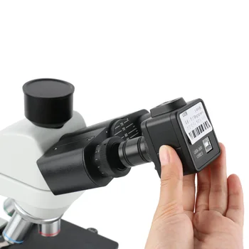 5MP 2MP CMOS CCD USB Teropong Mikroskop Trinokuler Video Industri Kamera HD Lensa Mata Digital Driver Gratis dengan Adaptor 23.2 Mm