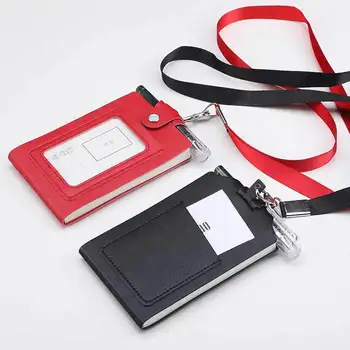 A7 Portabel Menggantung Leher Notepad dengan Pena Kawaii Planner Notebook Gesper Catatan Memo Alat Tulis Sekolah Kantor Perlengkapan untuk Hadiah