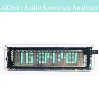 AK2515 Penganalisis Spektrum Audio Pengukur Level Suara VFD Tampilan Layar Pengukur VU untuk Alat Instrumen Pengujian Spektrum