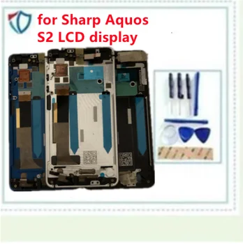 Asli Baru 5.5 Inci untuk Sharp Aquos S2 Tampilan Layar LCD + Layar Sentuh+Bingkai Panel Digitizer + Alat