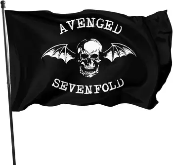 Avenged Sevenfold Hail to The King Bendera Taman Bendera Dekoratif Rumah Spanduk Halaman Bendera Pesta Rumah Dalam Ruangan Luar Ruangan 3 X 5 Kaki