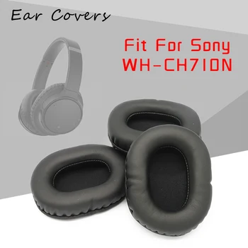 Bantalan Telinga untuk Sony WH CH710N WH-CH710N Headphone Bantalan Telinga Pengganti Bantalan Telinga Headset Busa Spons Kulit PU