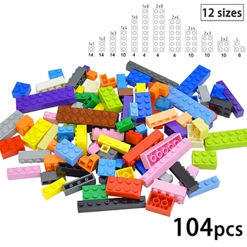 Batu Bata 2X2 Titik Tebal 50 Buah Gambar DIY Blok Bangunan Kreatif Pendidikan Ukuran 2 * 2 Titik Kompatibel dengan Mainan 3003 untuk Anak-anak