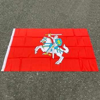 bendera aerlxemrbrae Lituania (negara bagian) 150X90cm (3x5FT) Poliester Dijahit Ganda Panji Spanduk Berkualitas Tinggi