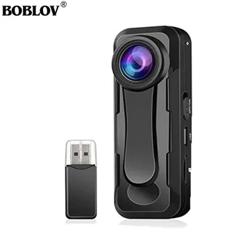 BOBLOV W1 Kamera Mini Full HD 1080P Kamera Portabel Perekam Video Polisi Kamera Tubuh Kamera Gerak Sepeda Motor Kamera mini Kamera mini