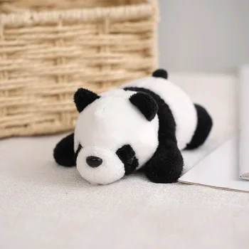 Boneka Panda Berbohong Lucu Mainan Mewah Kebun Binatang Harta Karun Nasional 10cm