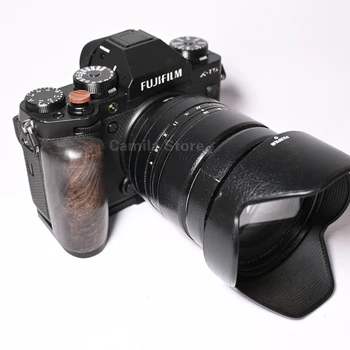 Braket Tipe L kayu eboni ultra-ringan Arca-Swiss RRS Pegangan Dasar Pelat Kepala Bola Tripod untuk Kamera Fuji Fujifilm XT5 X-T5