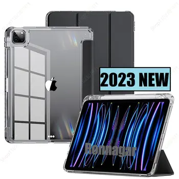 Casing Akrilik Baru 2023 untuk Casing iPad Air Generasi Ke-5 2022 / Casing iPad Air 4 Gen 10,9 Inci iPad Air3 10,5 dengan Tempat Pensil