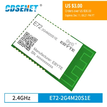 CC2652P ZigBee Gigi Biru Multi-Protokol Modul SoC Nirkabel SMD 2.4 G Hz Penerima Transceiver 20dBm Antena PCB E72-2G4M20S1E
