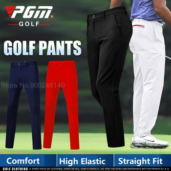 Celana Golf Pria PGM Celana Panjang Tenis Golf Kasual Elastis Tinggi Celana Panjang Olahraga Lembut Pas Ramping XXS-XXXL