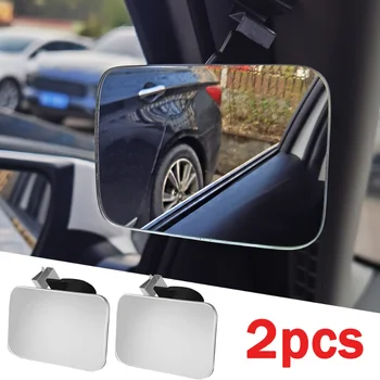 Cermin Titik Buta Tambahan Mobil Interior 360 Derajat Dapat Disesuaikan HD Kaca Spion Cembung Tanpa Bingkai Cermin Sudut Lebar Parkir Mobil
