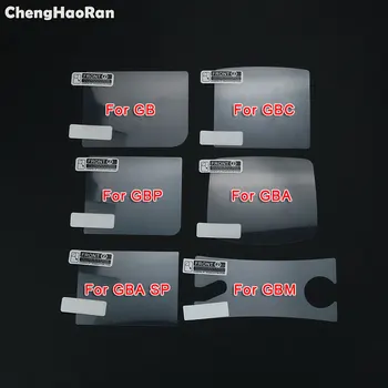ChengHaoRan Plastik Bening untuk GameBoy Pelindung Lensa Layar Warna Lanjutan Mikro untuk GB GBA GBC GBA SP GBP Film Pelindung