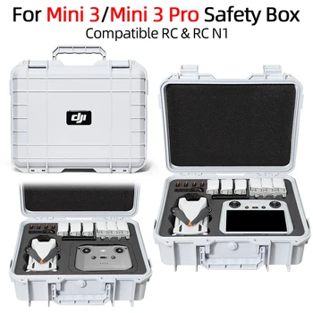 Cocok untuk Kotak Penyimpanan DJI Mini 3, Koper Portabel, Kotak Penyimpanan Aksesori Tahan Ledakan DJI Mini 3 Pro Cangkang Keras