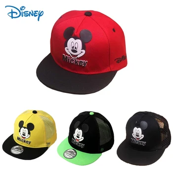 Disney Mickey Kartun Anak-anak Kapas Memuncak Topi Kain Topi Bersih Topi Bisbol Hadiah Ulang Tahun