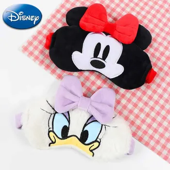 Disney Mickey Mouse Minnie Pelindung Mata Tokoh Anime Boneka Lembut Boneka Tidur Penutup Mata Penutup Mata Travel Warna Penutup Mata Tidur Hadiah Anak