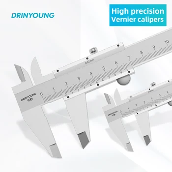 Drinyoung High precisio Vernier Caliper 0-150-600mm 0.02 Mm Kaliper Logam Alat Ukur Mikrometer Alat Ukur Industri Rumah Tangga