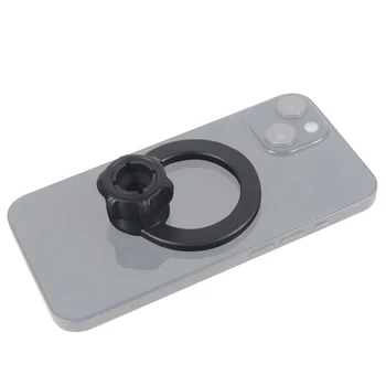 Dudukan Telepon Magnetik Otomatis untuk Kepala Bola 17mm Dudukan Hisap Magnet Magsafe Dudukan Cincin Dapat Disesuaikan 360 Derajat untuk iPhone 13