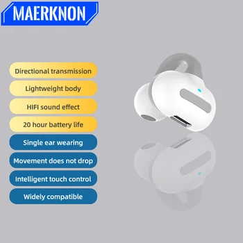 Earphone Konduksi Tulang Headphone Nirkabel Olahraga Bluetooth Headset HI FI TWS Anting-anting Telinga Klip Nyaman Dipakai dengan Mikrofon