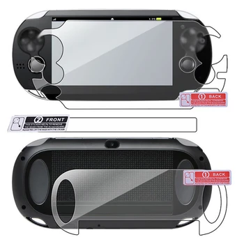 Film Pelindung Layar HD Bantalan Pelindung Layar Pemain Game Film Depan dan Belakang Kaca Temper Premium untuk Sony PS Vita ForPSV