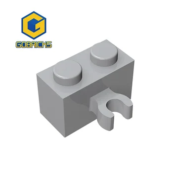 Gobricks 10 Buah Bagian MOC 95820 30237 Bata Khusus 1 X 2 dengan Klip Kompatibel Batu Bata Assmble Blok Bangunan Hadiah Mainan Partikel